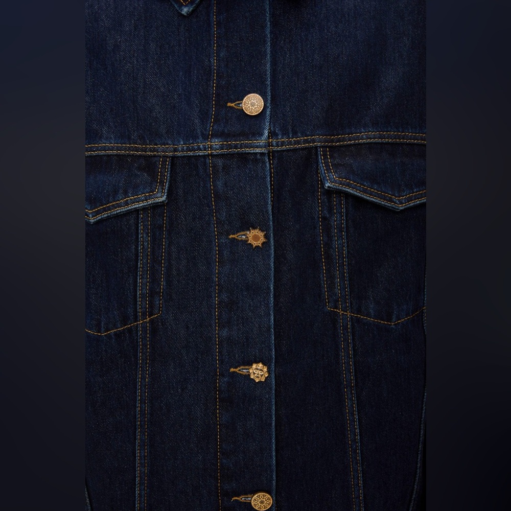 FARM RIO Dark Denim Buttoned Jacket - Picture 5 of 5